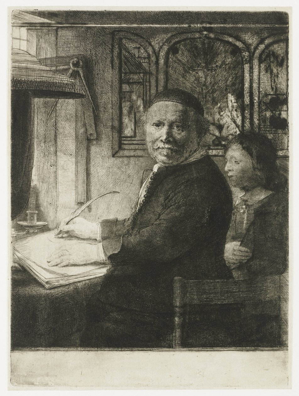 Lieven Willemsz. van Coppenol, mestre calígrafo: a gravura mais pequena de Rembrandt van Rijn