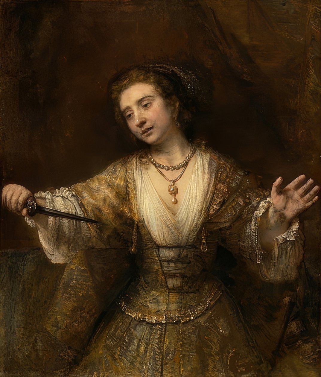 Lukretia. 1664 de Rembrandt van Rijn