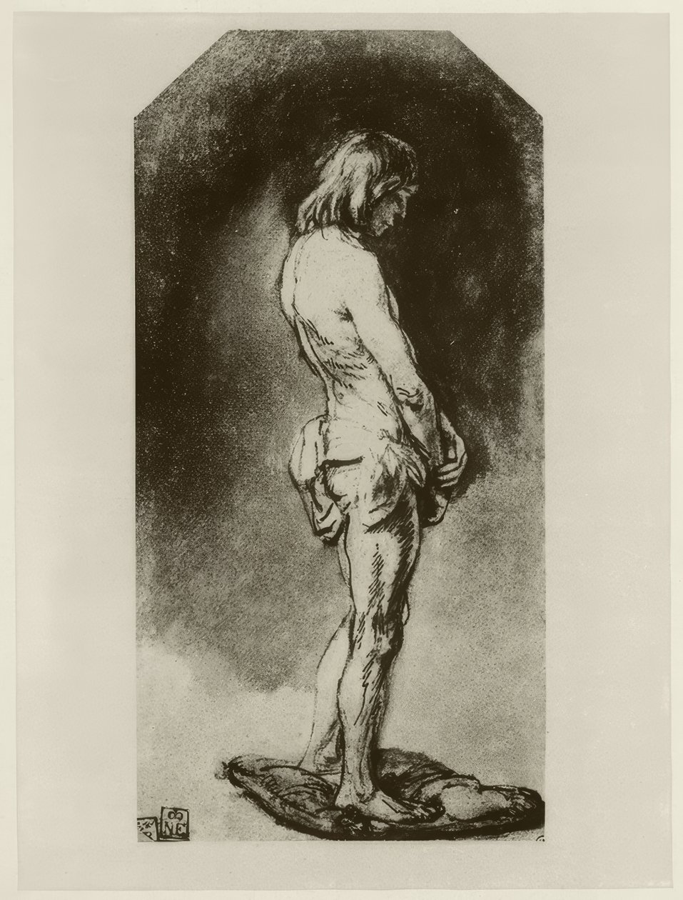 Nu masculino de Rembrandt van Rijn
