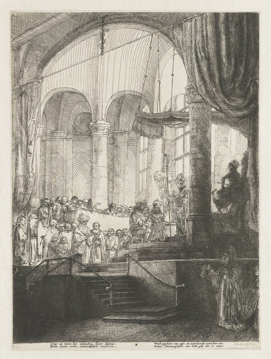 Medea: ou o casamento de Jason e Creusa de Rembrandt van Rijn