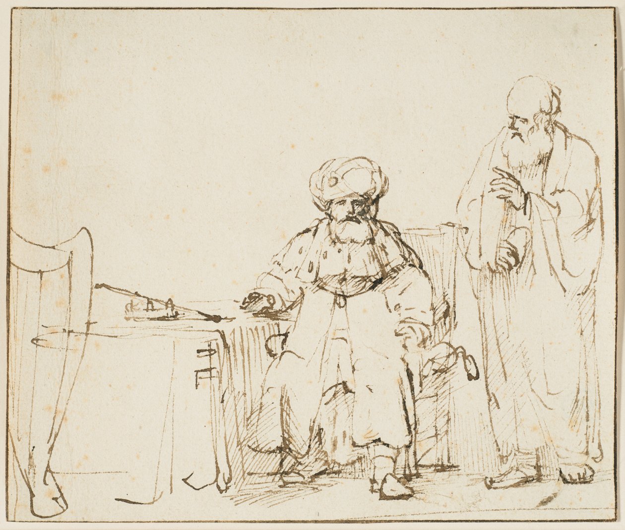 Natã admoesta David de Rembrandt van Rijn