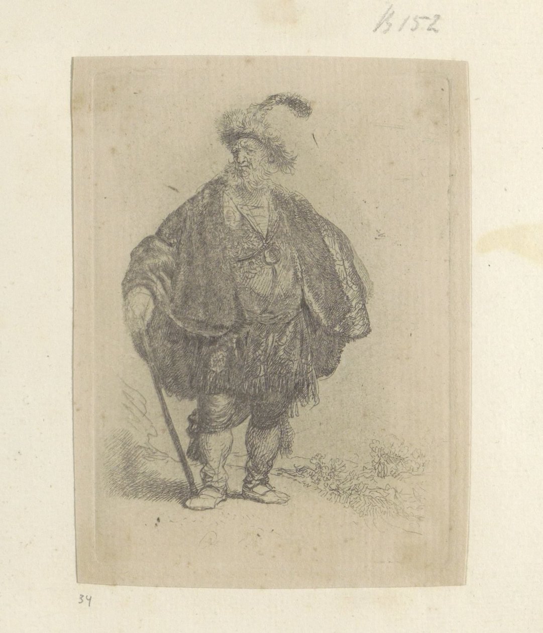 Perzische man
Colecção de oitenta e cinco estampas originais (título da série) de Rembrandt van Rijn