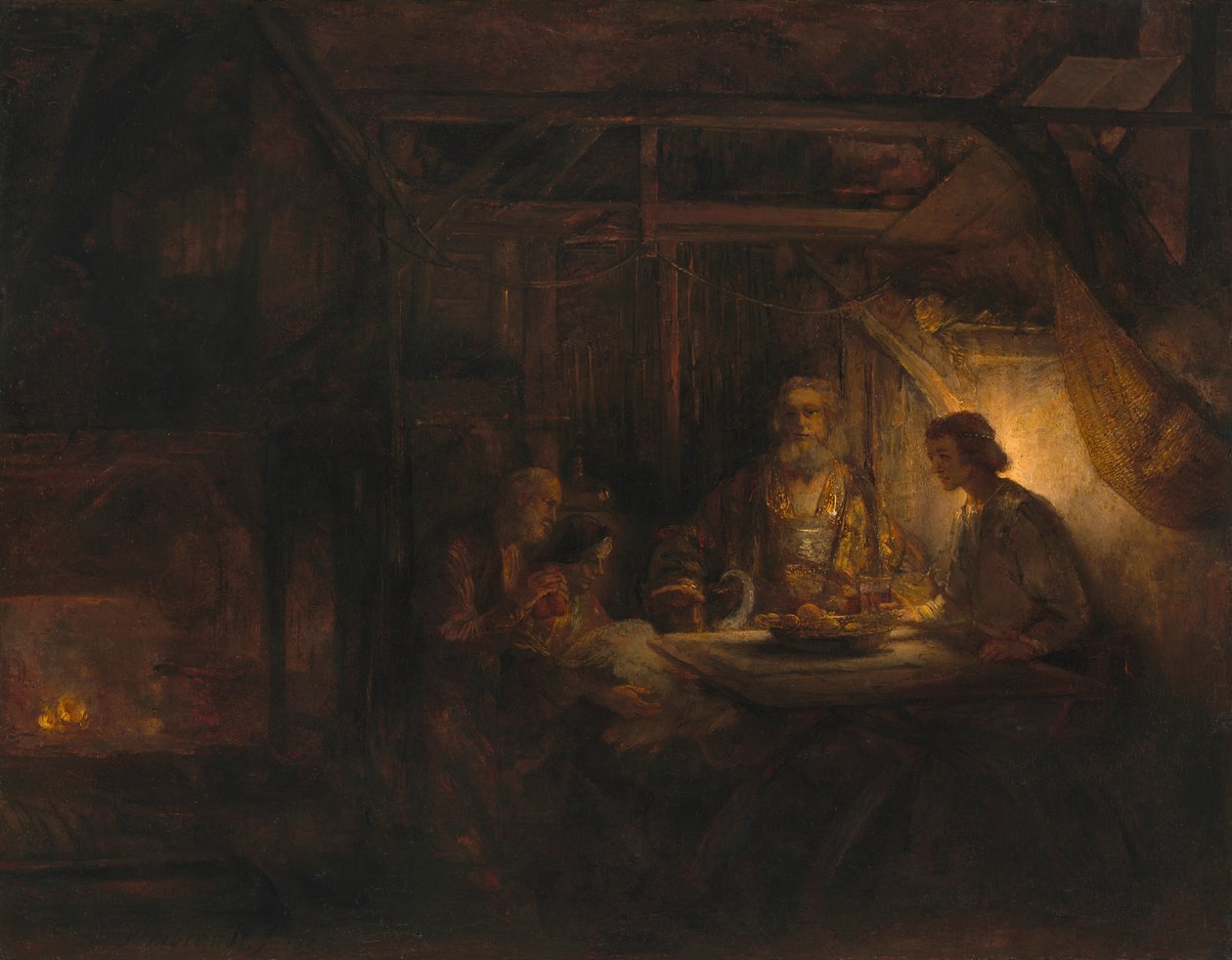 Filemon e Baucis, 1658 de Rembrandt van Rijn