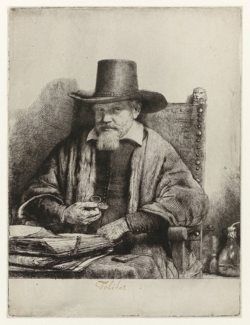 Retrato de Arnold Tholinx
Arnout Tholinx, inspector de Rembrandt van Rijn