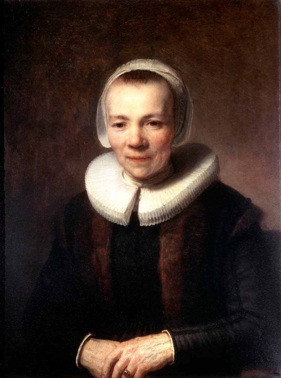 Retrato de Baartje Martens-Doomer, c1640 de Rembrandt van Rijn