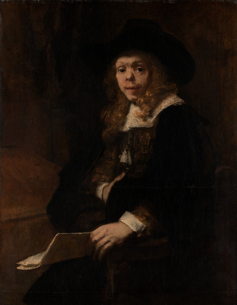 Retrato de Gerard de Lairesse, 1665-67. de Rembrandt van Rijn