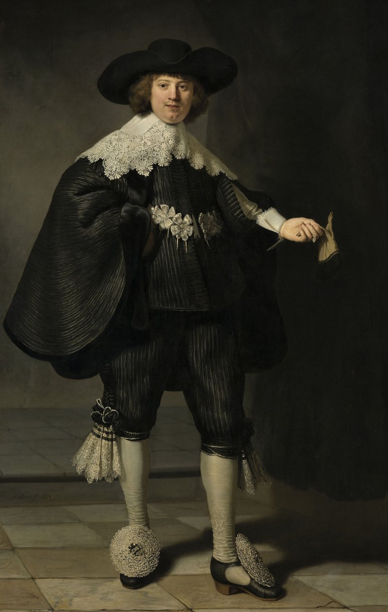 Retrato de Marten Soolmans, 1634 de Rembrandt van Rijn