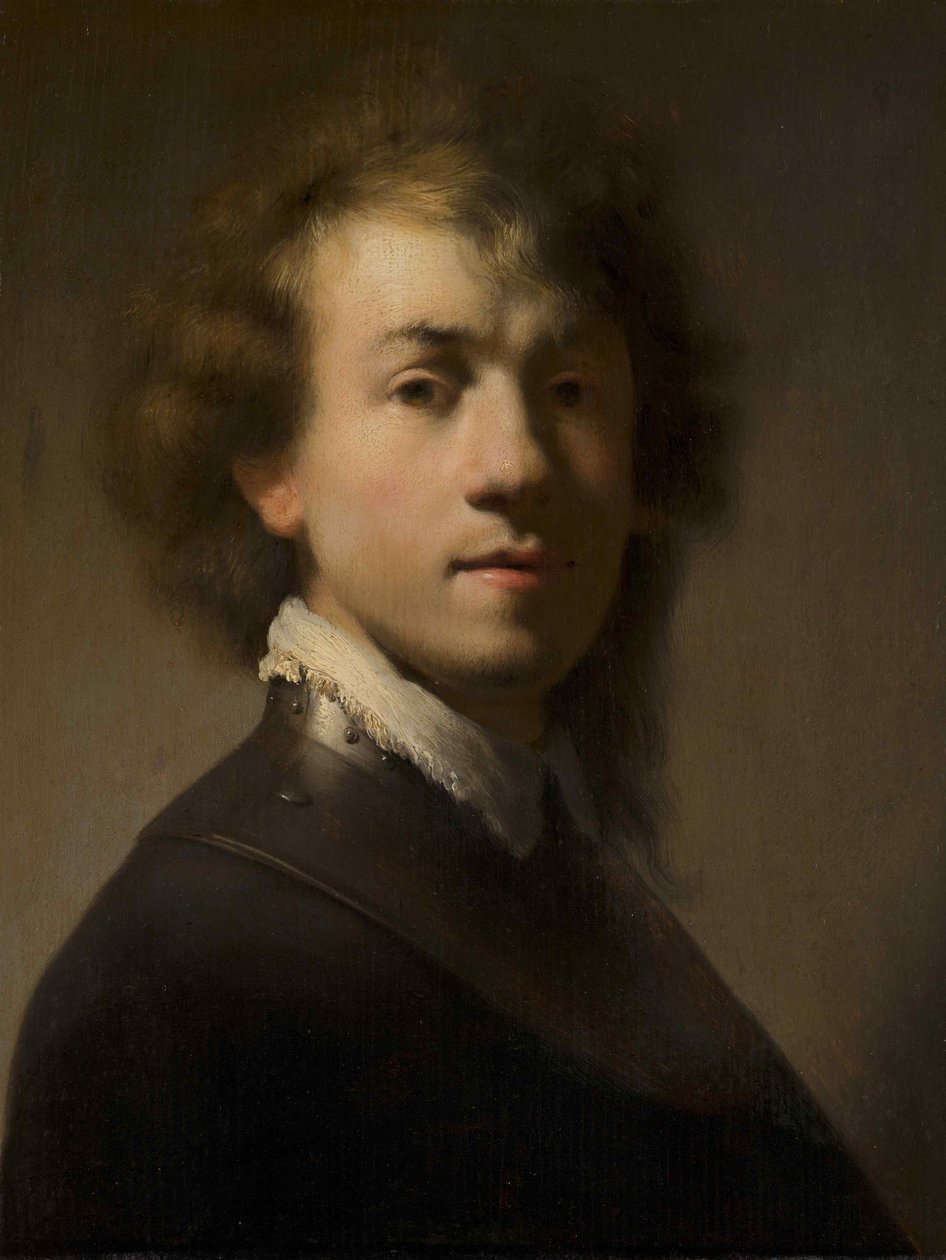 Retrato de Rembrandt com um Gorget, c. 1629 de Rembrandt van Rijn