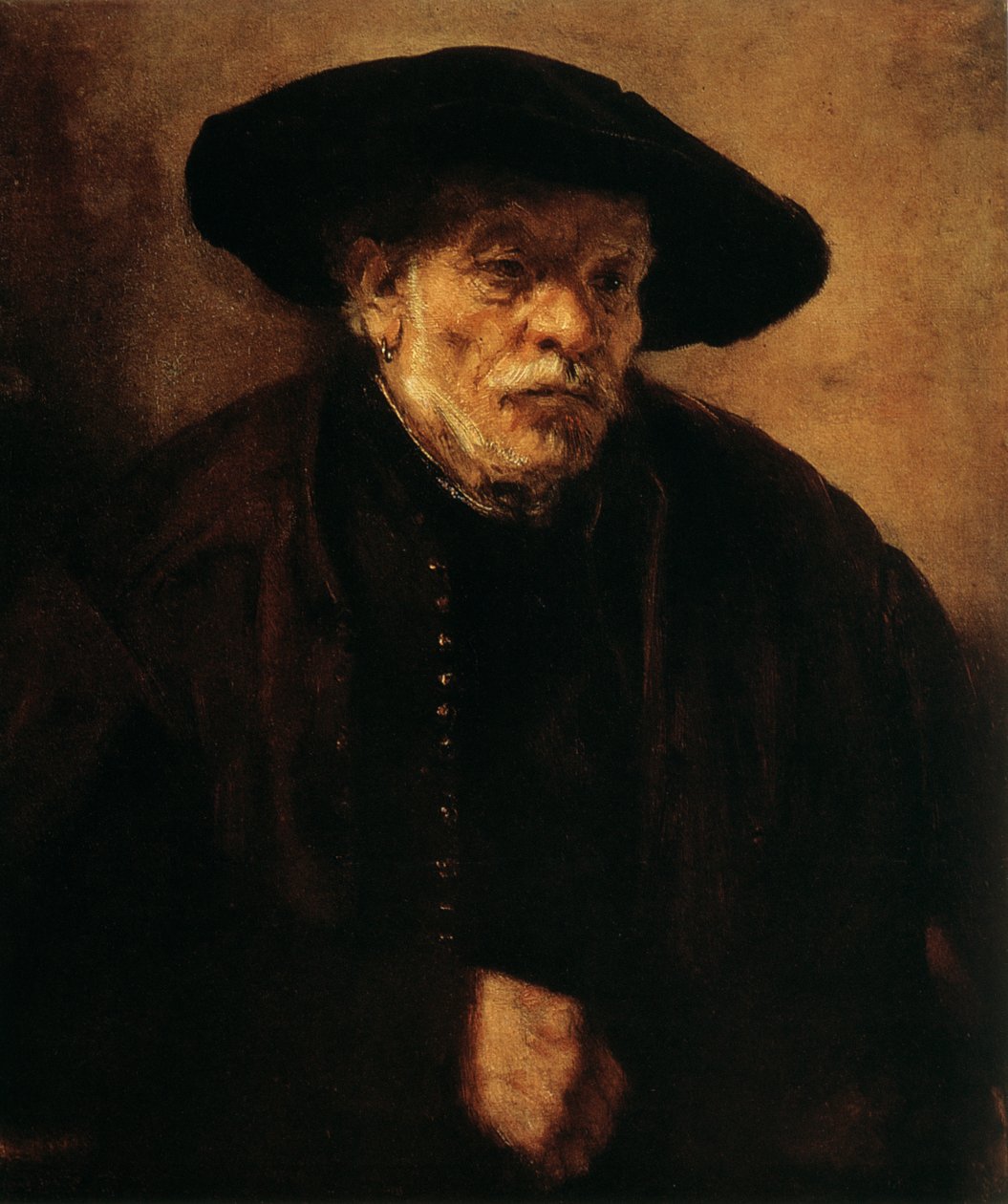 Retrato do irmão de Rembrandt, Andrien van Rijn, 1654 de Rembrandt van Rijn