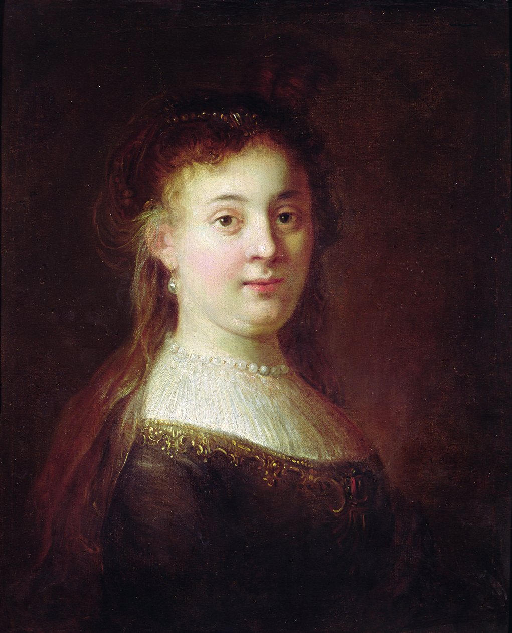 Retrato de Saskia van Uylenburch, c.1633 de Rembrandt van Rijn