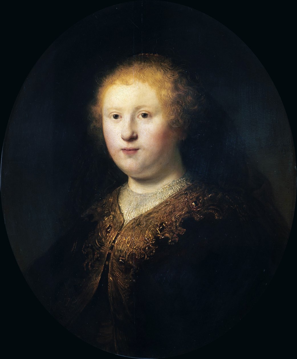 Retrato de uma jovem mulher, 1632. de Rembrandt van Rijn