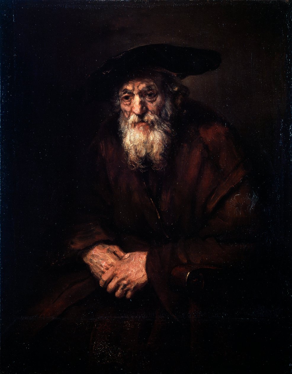 Retrato de um judeu idoso, 1654. de Rembrandt van Rijn