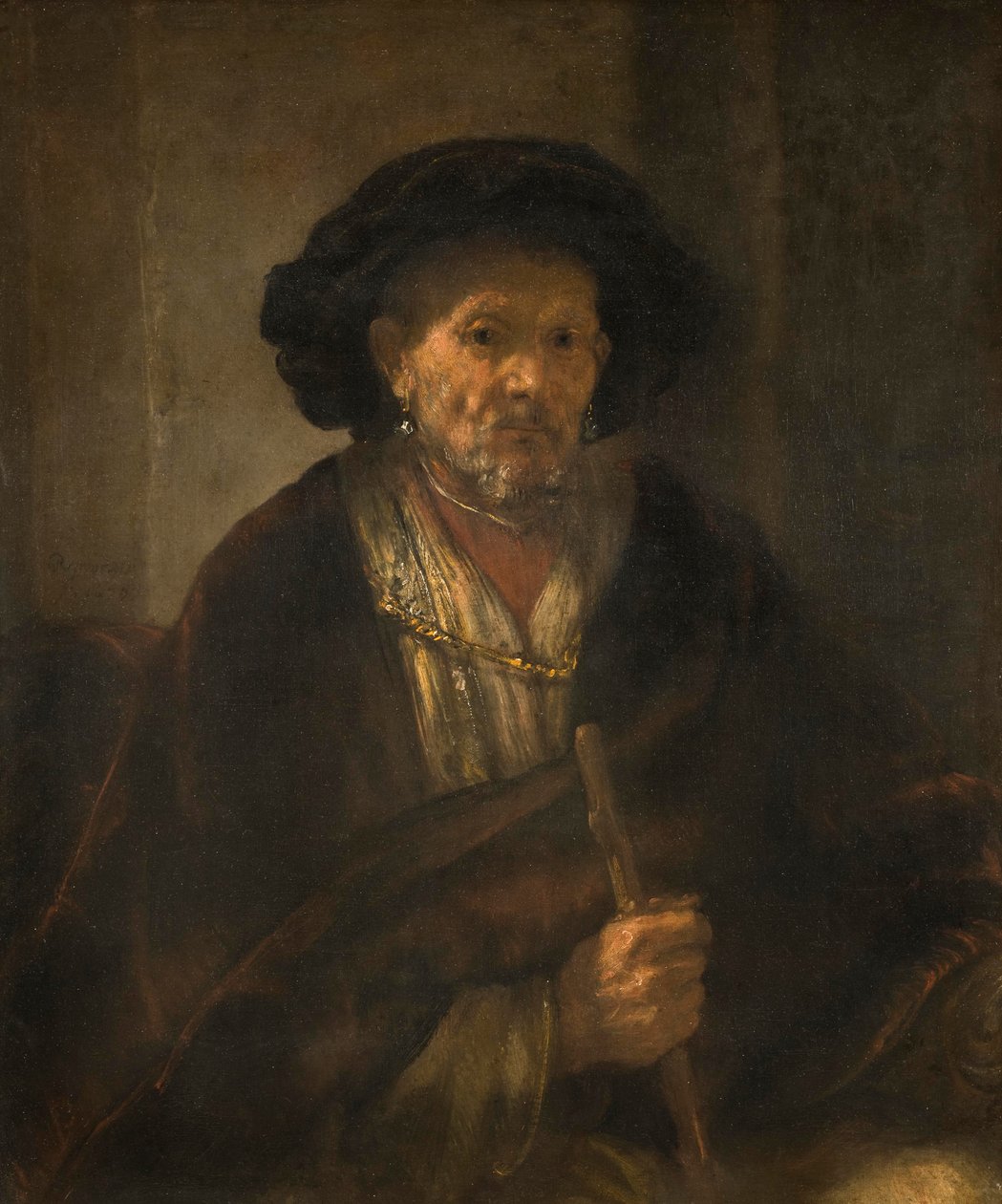 Retrato de um homem velho, 1655 de Rembrandt van Rijn