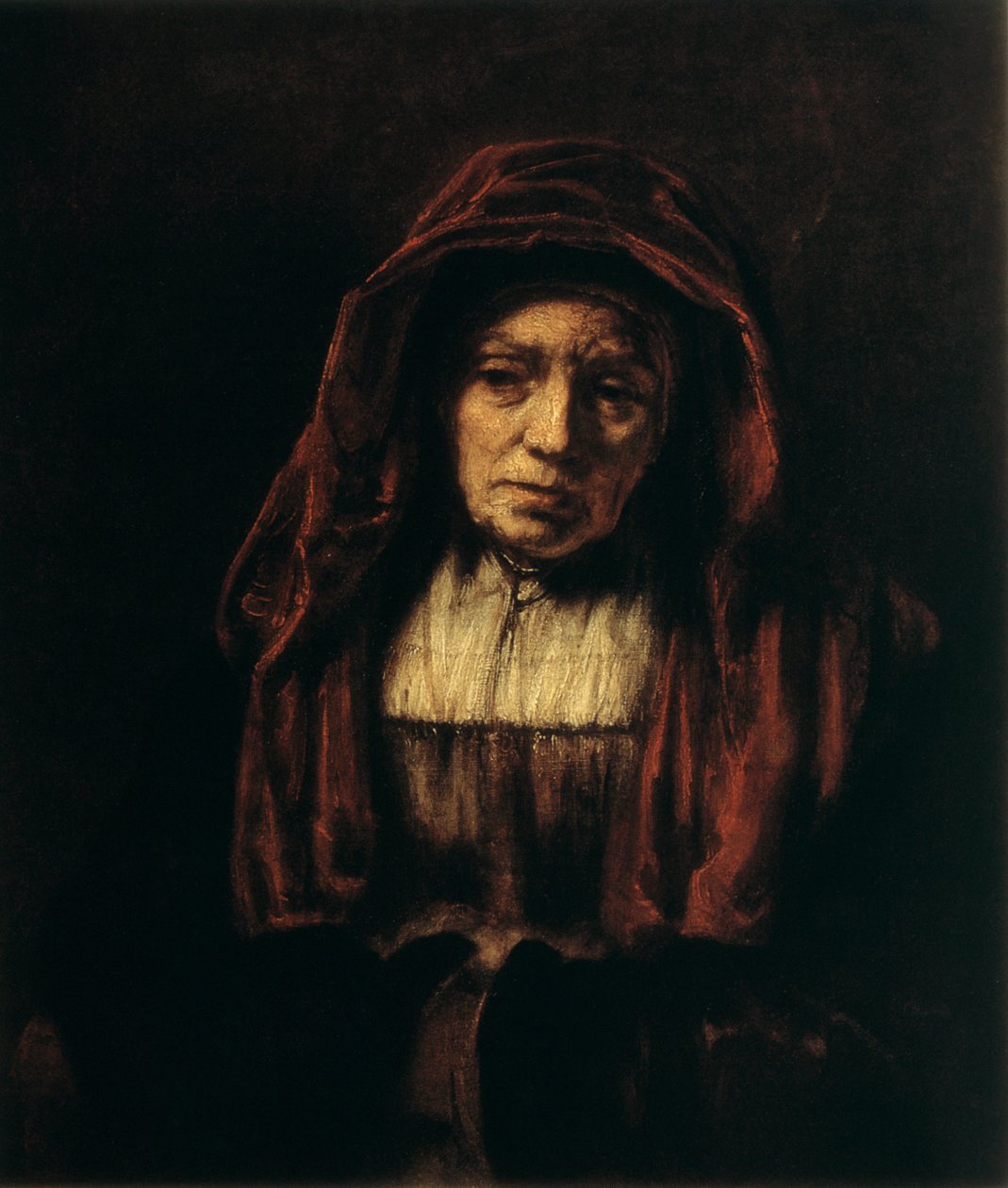 Retrato de uma mulher velha, 1654 de Rembrandt van Rijn