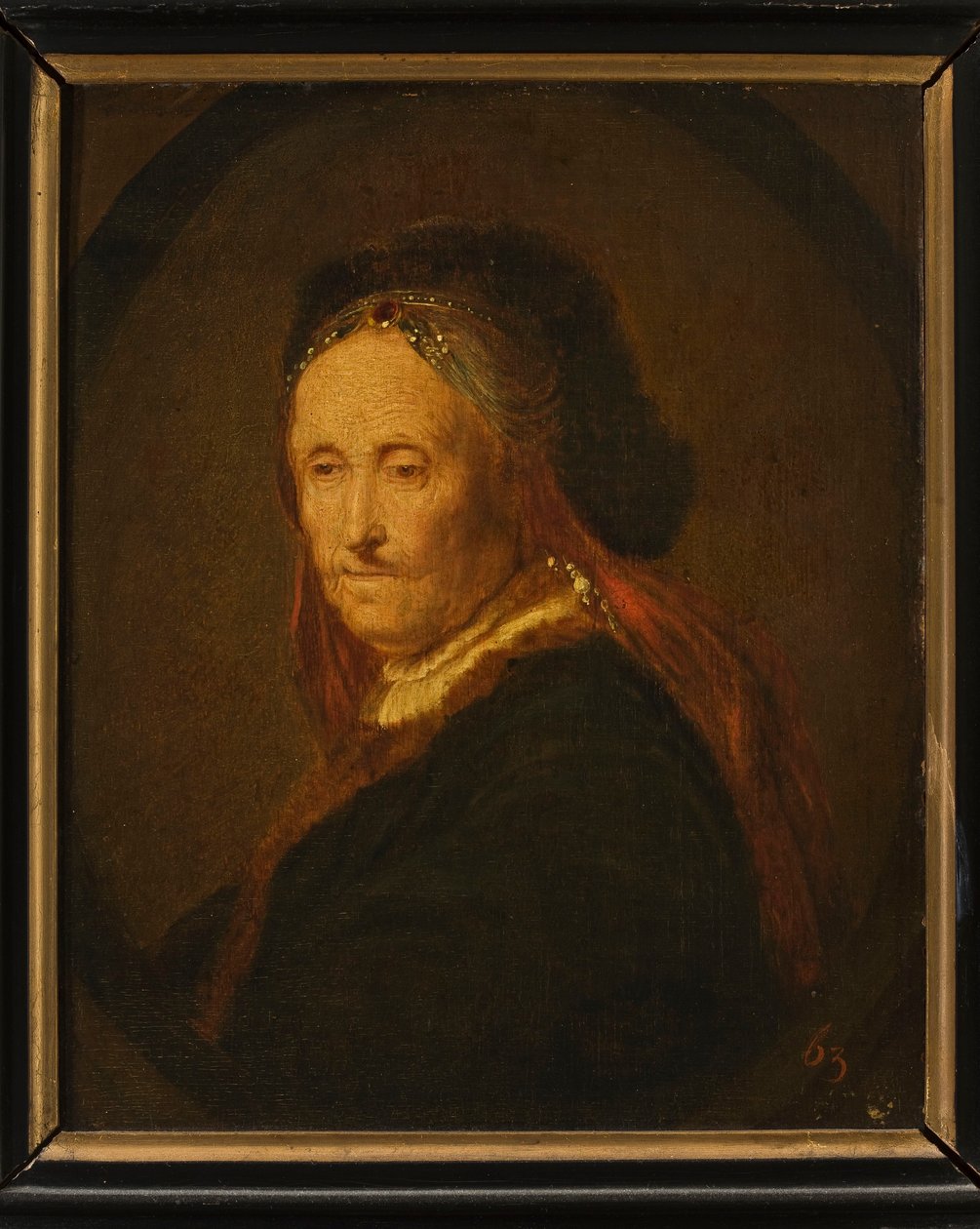 Retrato da mãe de Rembrandt () de Rembrandt van Rijn