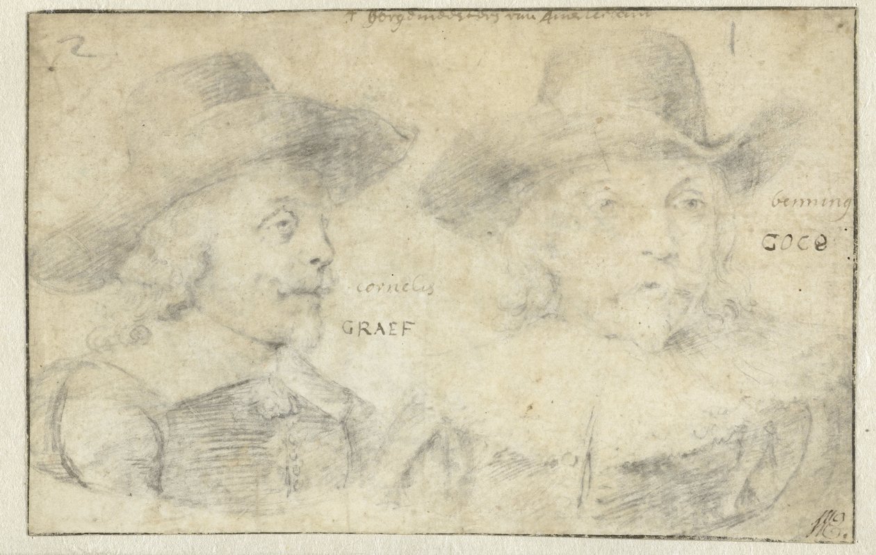 Retratos de Cornelis de Graeff e Frans Banningh Cocq de Rembrandt van Rijn