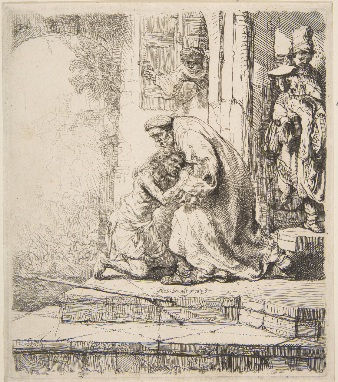 Retorno do Filho Pródigo, 1620-69. de Rembrandt van Rijn