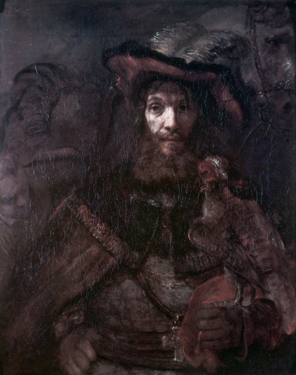 Cavaleiro com um falcão de Rembrandt van Rijn
