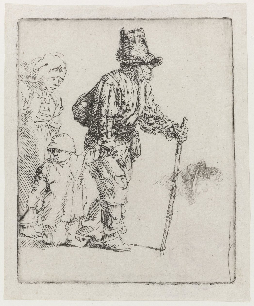 Família de agricultores nômades de Rembrandt van Rijn