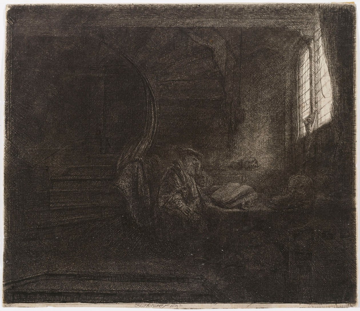 São Jerónimo numa Câmara Escura de Rembrandt van Rijn