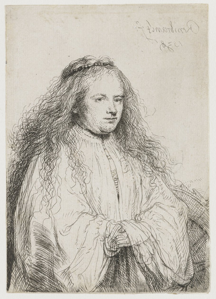 Saskia como Santa Catarina de Alexandria
Santa Catarina ("A pequena noiva judia") de Rembrandt van Rijn