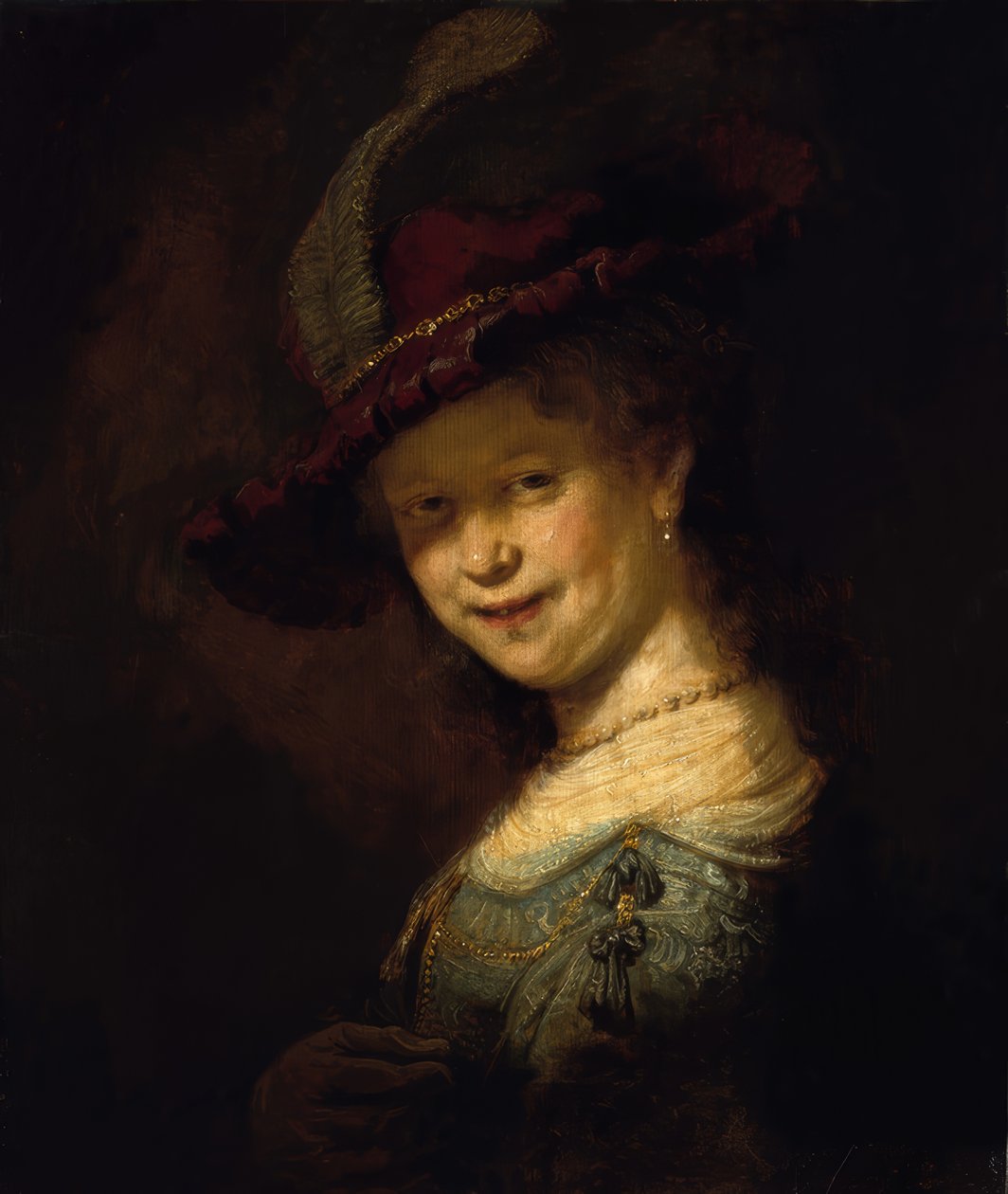 Saskia van Uylenburgh como Garota de Rembrandt van Rijn