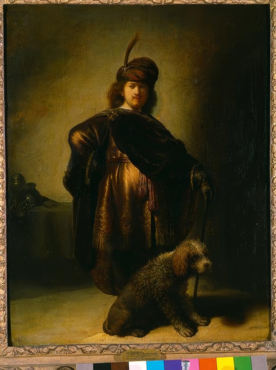 Auto-retrato em traje oriental de Rembrandt van Rijn