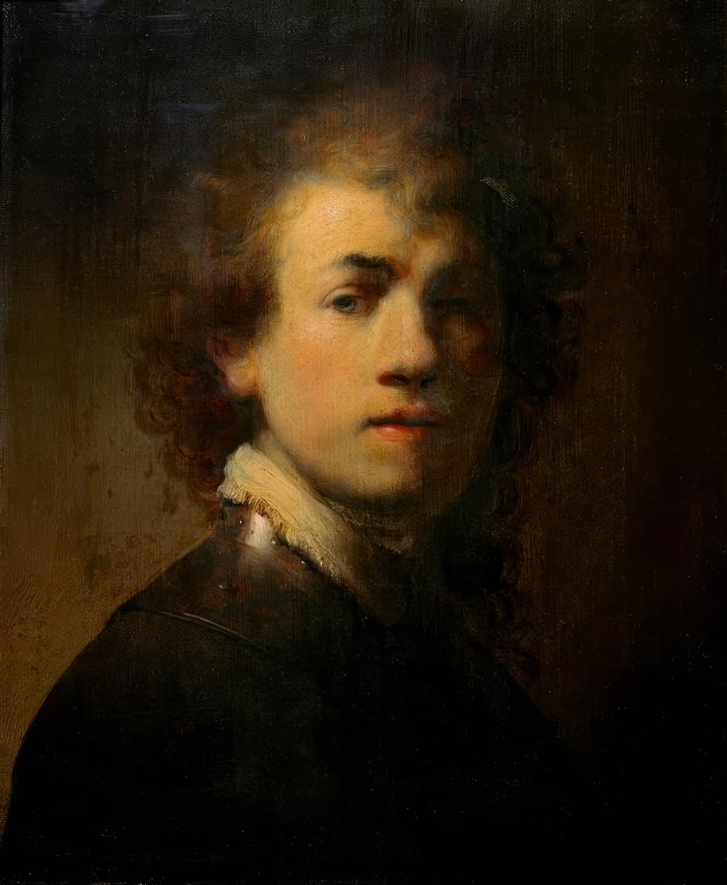 Auto-retrato com Halsberge de Rembrandt van Rijn