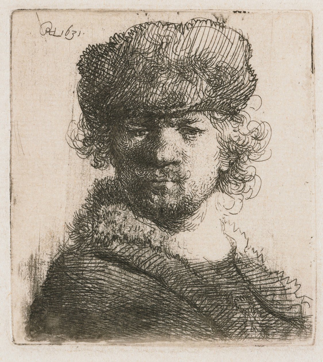 Auto-retrato com capa de peles pesadas
Auto-retrato com uma capa de pele pesada: busto de Rembrandt van Rijn