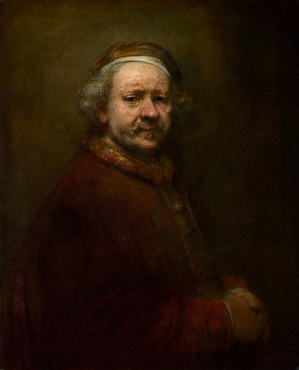 Auto-retrato aos 63 anos de idade, 1669 de Rembrandt van Rijn