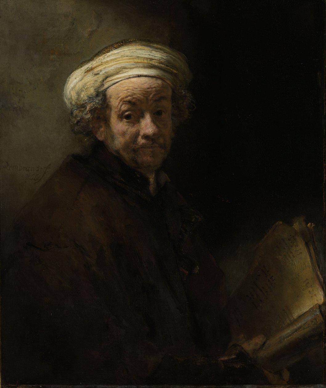 Auto-retrato como o apóstolo Paulo, 1661 de Rembrandt van Rijn