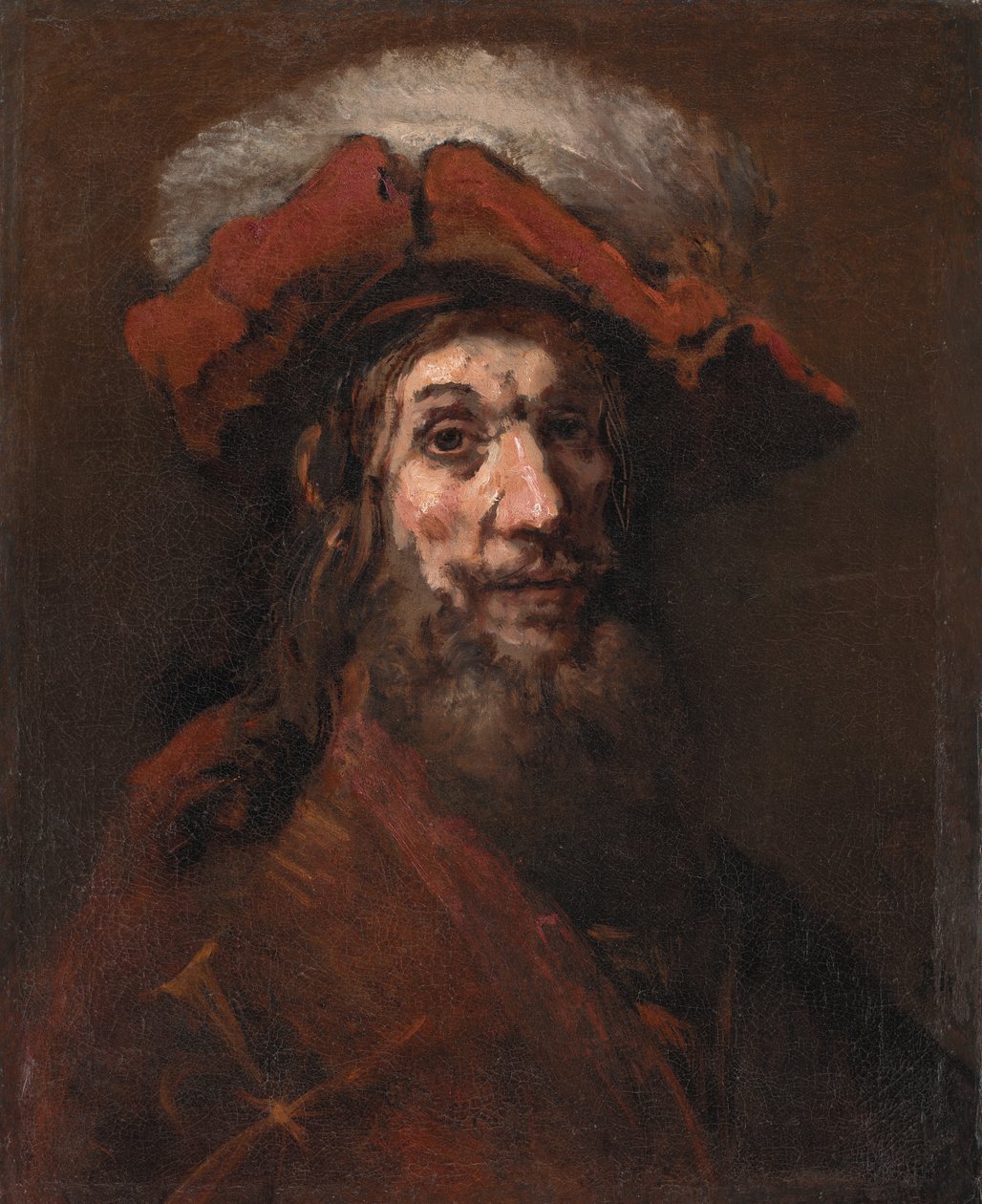 Esboço para O Cavaleiro com o Falcão, conhecido como "O Cruzado" de Rembrandt van Rijn