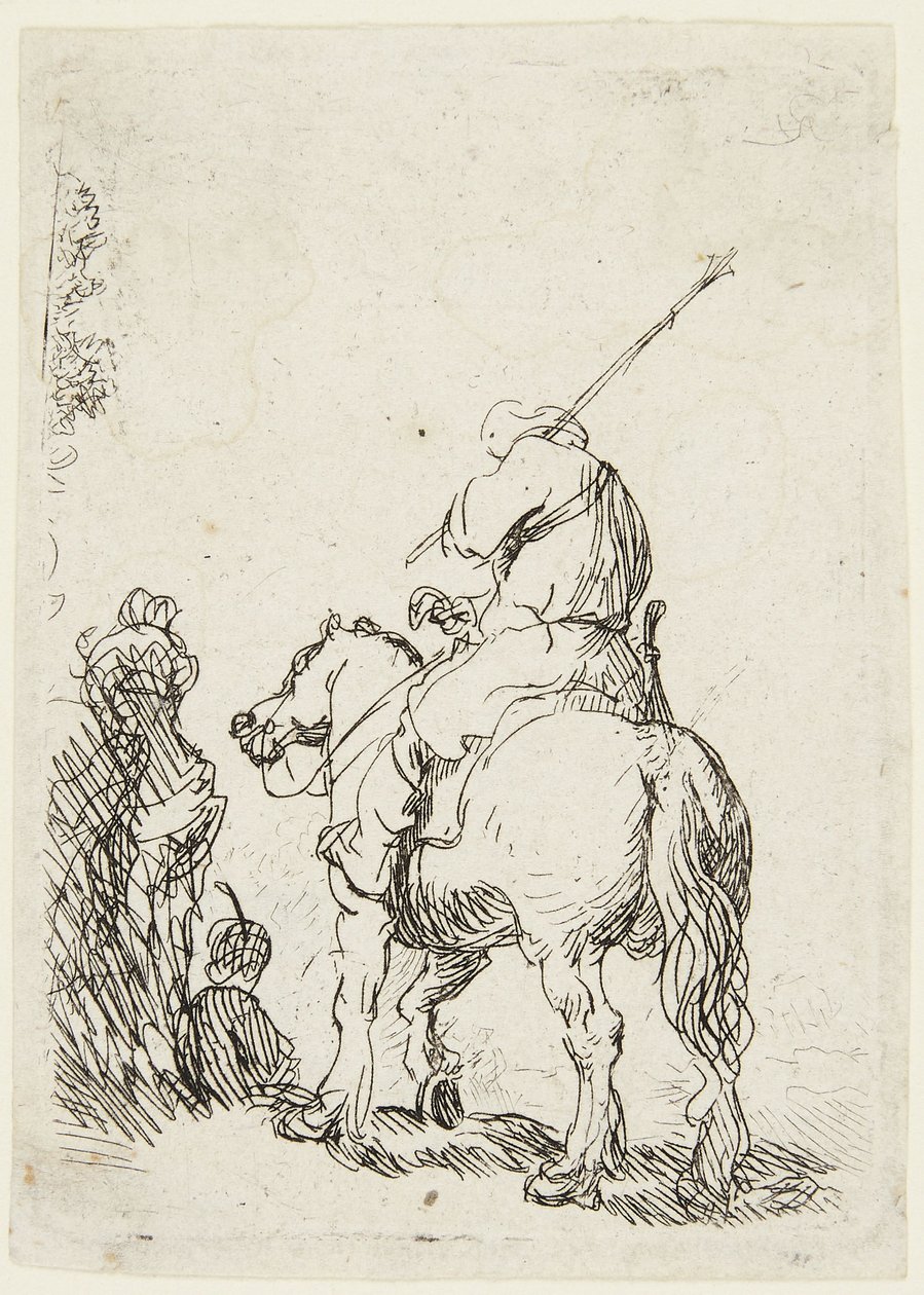 Soldado a cavalo de Rembrandt van Rijn