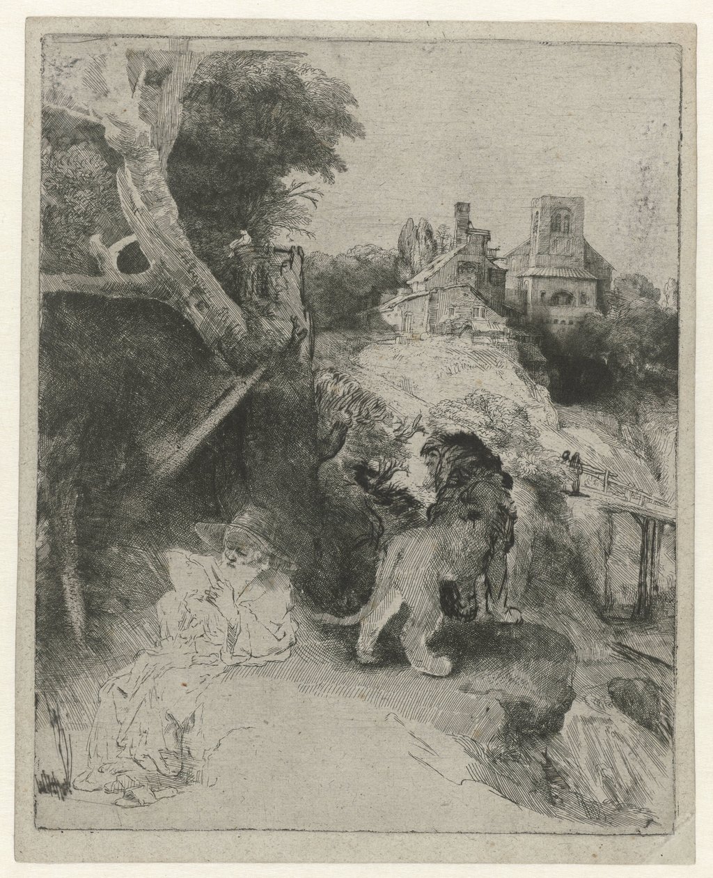 Leitura de São Jerónimo numa Paisagem Italiana
Leitura de São Jerónimo numa paisagem italiana de Rembrandt van Rijn