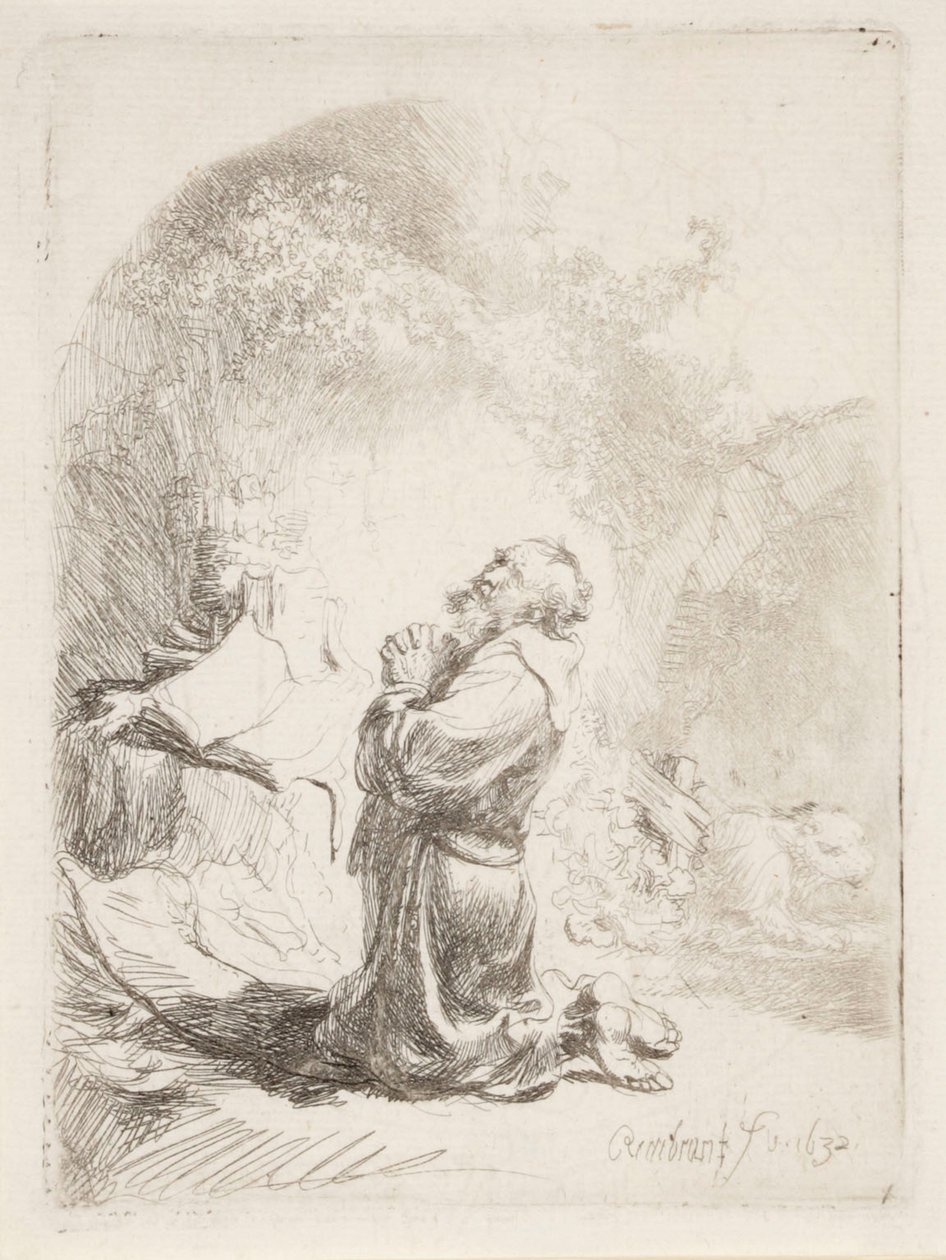 São Jerónimo em oração de Rembrandt van Rijn