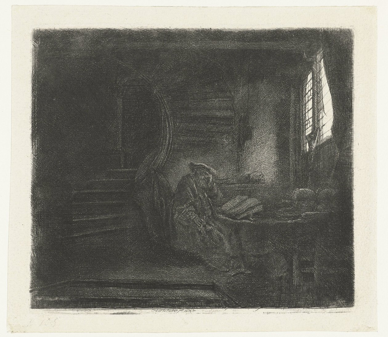 São Jerónimo numa câmara escura de Rembrandt van Rijn