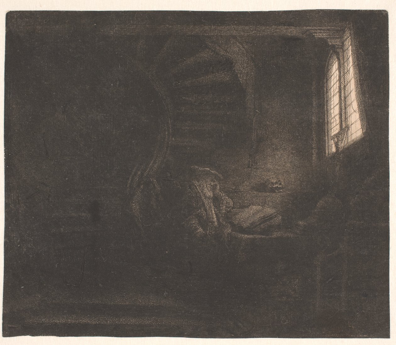 São Jerónimo numa câmara escura de Rembrandt van Rijn