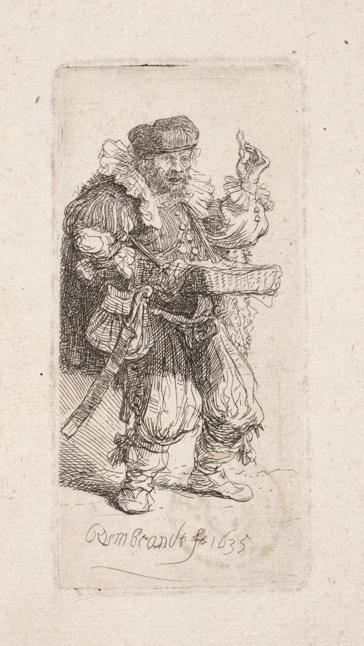 Charlatão (Fabricante de pomadas milagrosas) de Rembrandt van Rijn