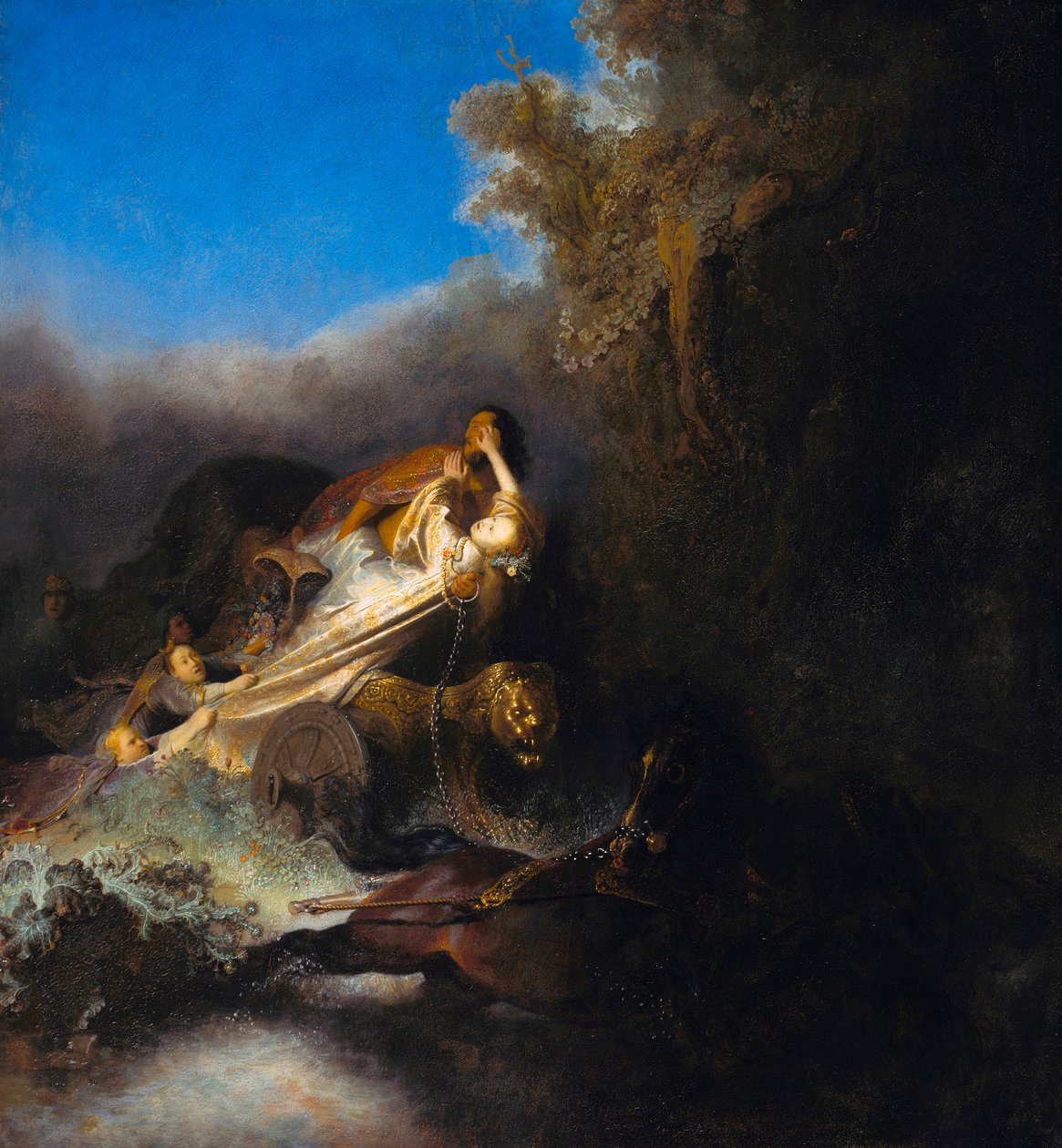 O Rapto de Proserpina, c.1631 (óleo sobre tela) de Rembrandt van Rijn