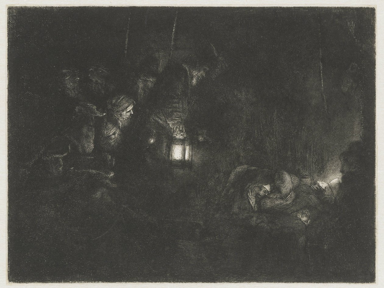 A adoração dos pastores A adoração dos pastores: uma peça noturna de Rembrandt van Rijn