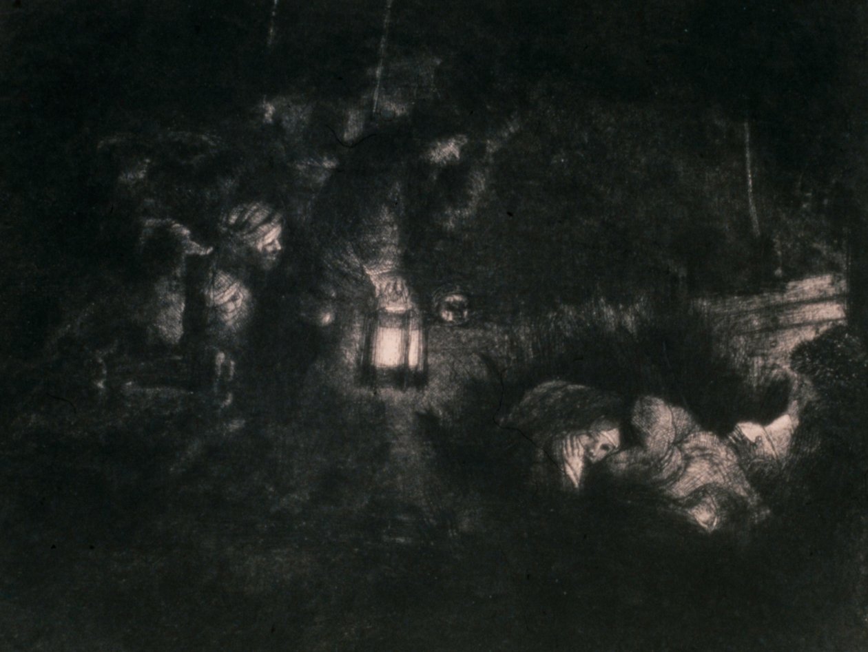 A Adoração dos Pastores de Rembrandt van Rijn