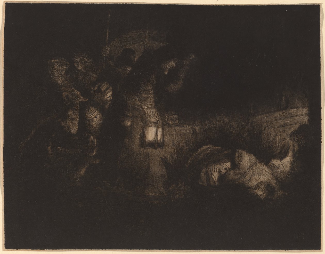 A Adoração dos Pastores: Uma Peça Noturna de Rembrandt van Rijn