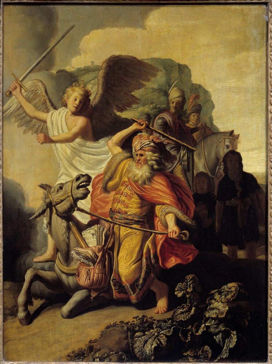 A bunda do profeta Balaão, 1626 de Rembrandt van Rijn