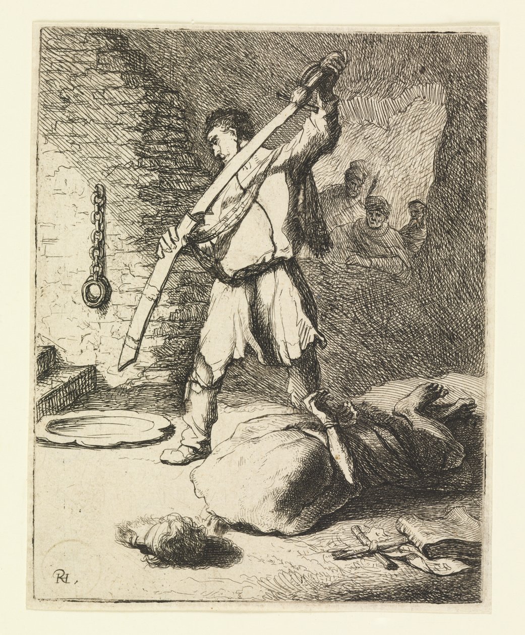 A decapitação de João Batista de Rembrandt van Rijn