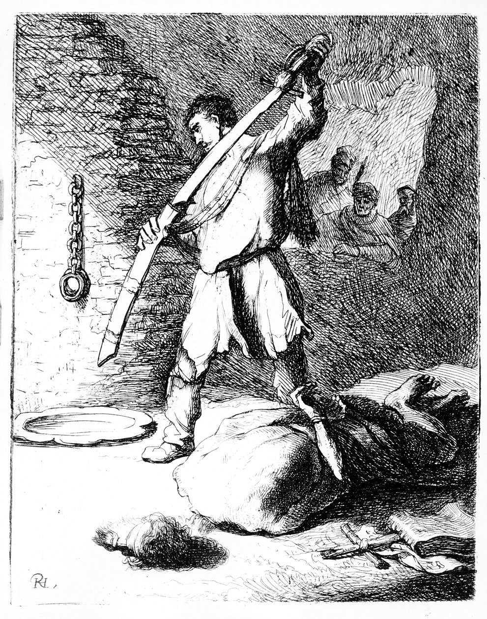 A decapitação de João Batista, c.1627 de Rembrandt van Rijn