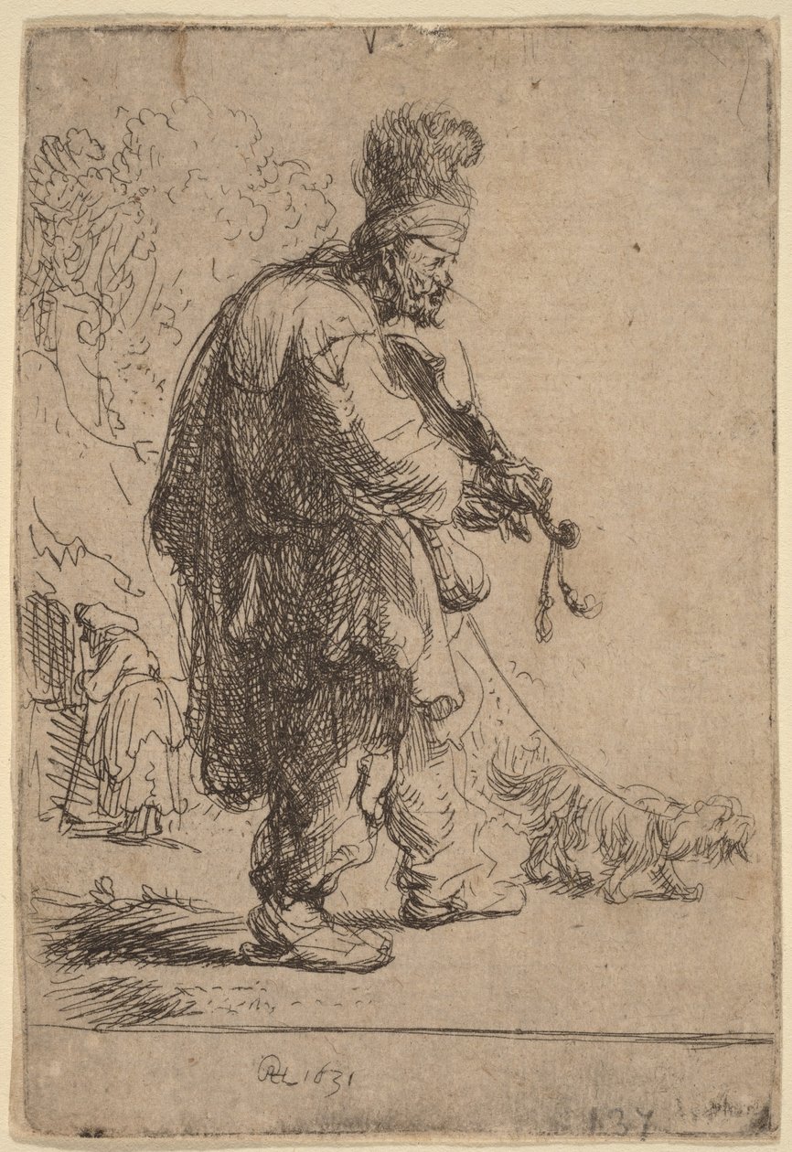 O Violinista Cego de Rembrandt van Rijn