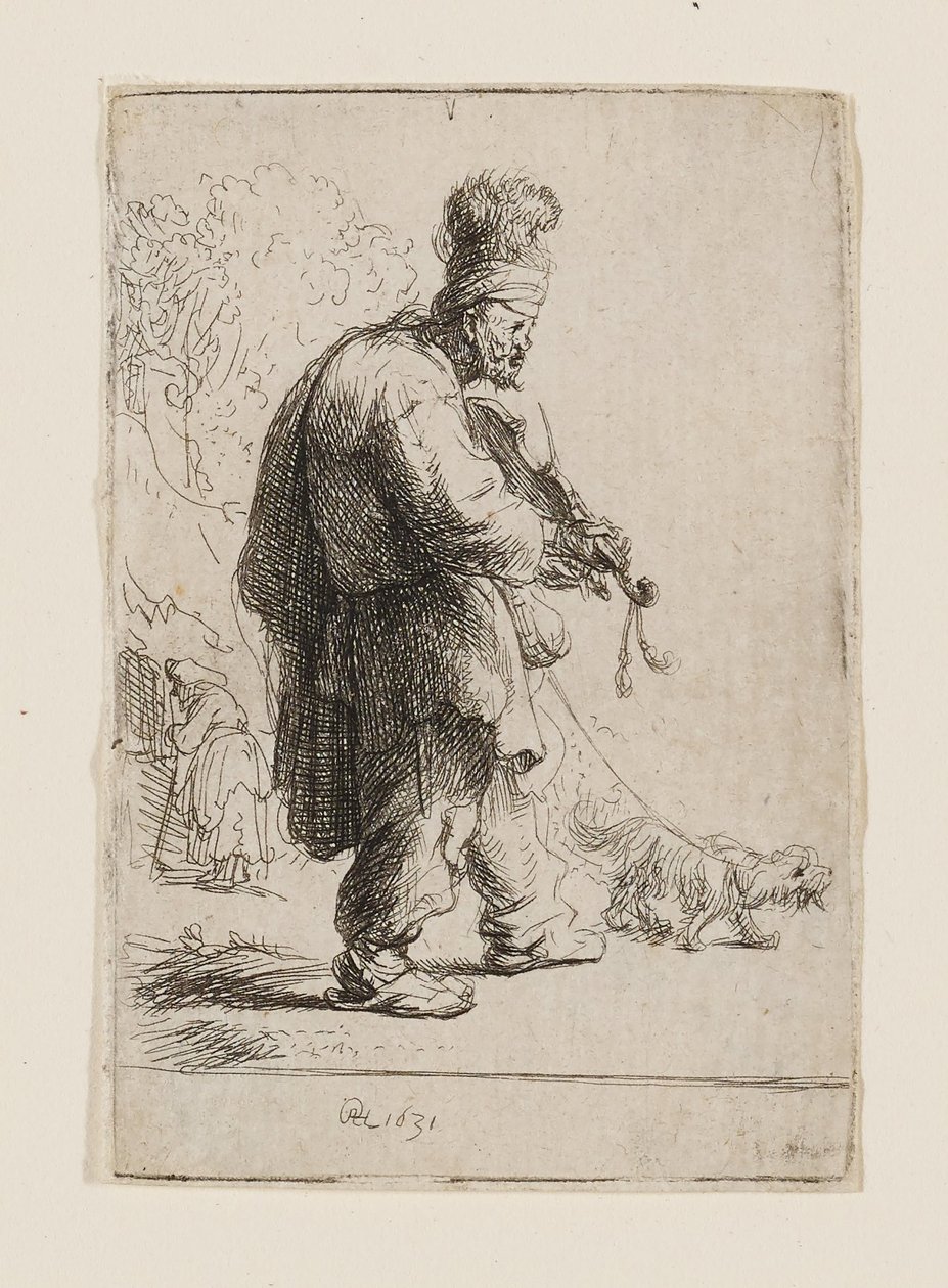 O violinista cego de Rembrandt van Rijn