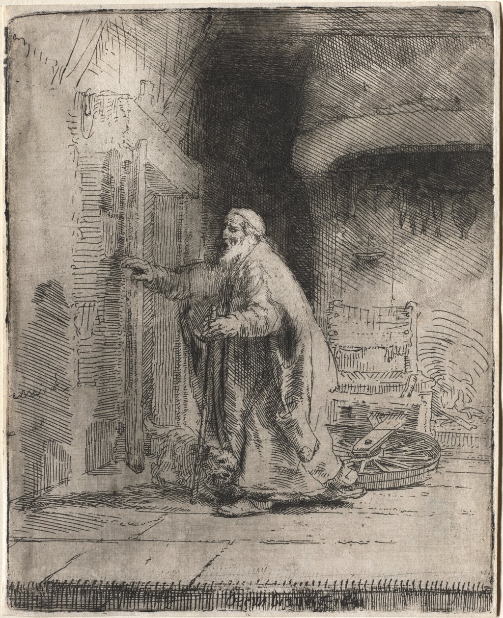 A Cegueira de Tobias: A Placa Grande de Rembrandt van Rijn