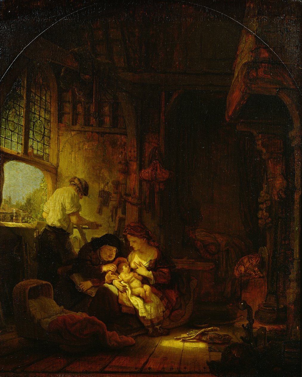 A Carpintaria, 1640 de Rembrandt van Rijn