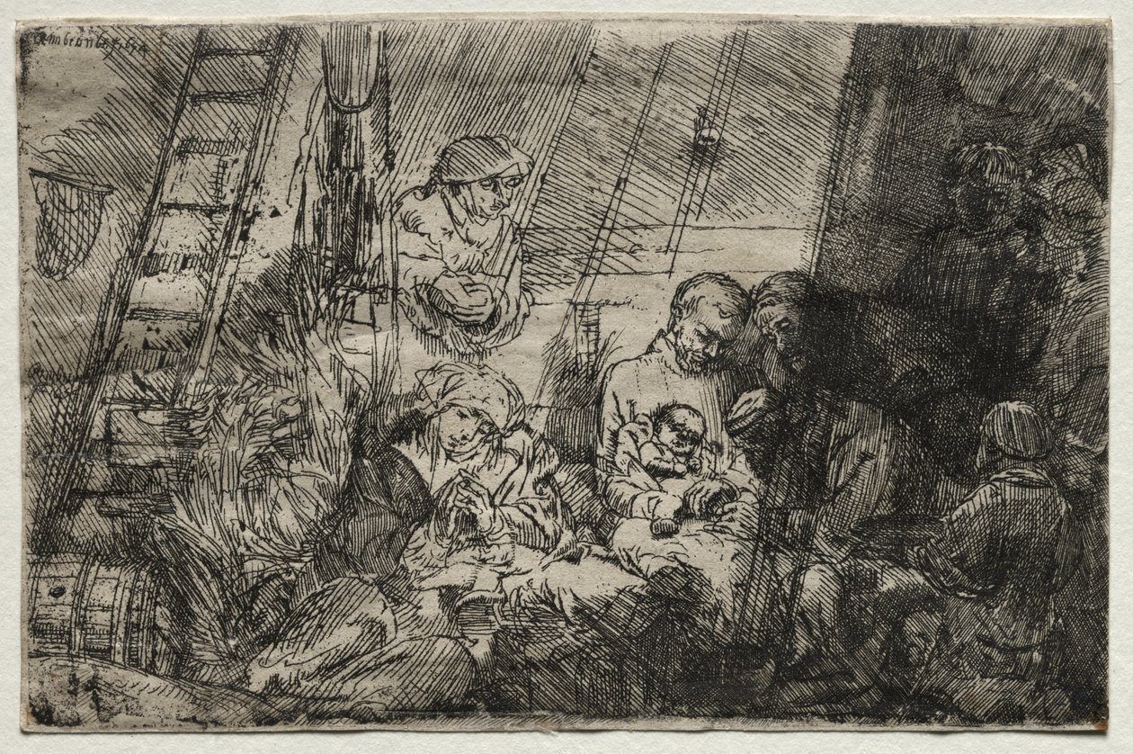 A circuncisão no estábulo de Rembrandt van Rijn